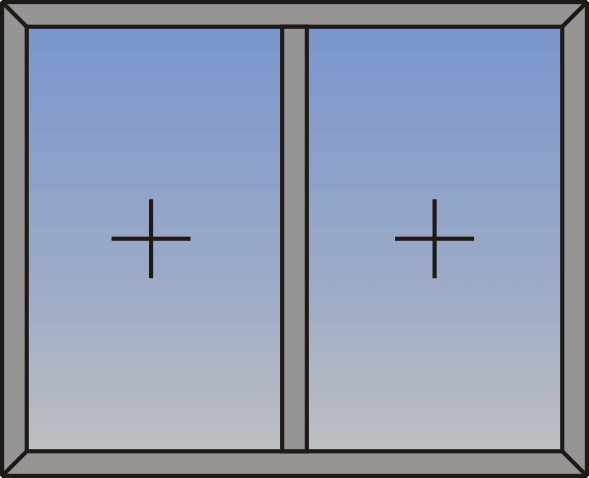 Luminatoare fixe duble