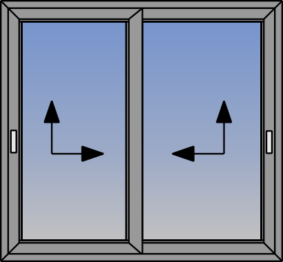 Cercevea dubla cu ridicare si glisare