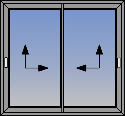 Cercevea dubla cu ridicare si glisare, cu profil ingust de interblocare