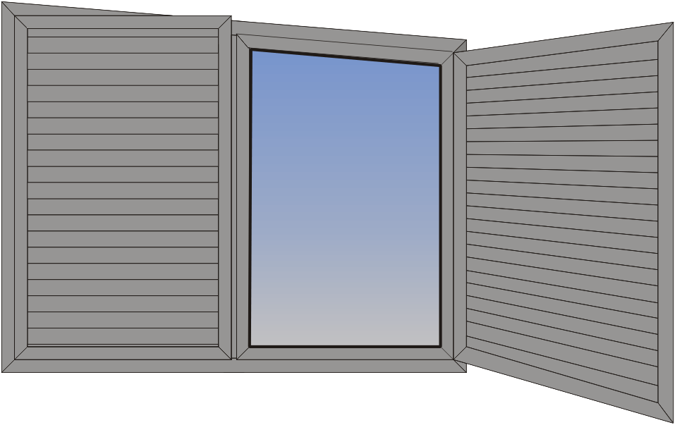 Fereastra dubla oscilo-batanta cu oblon