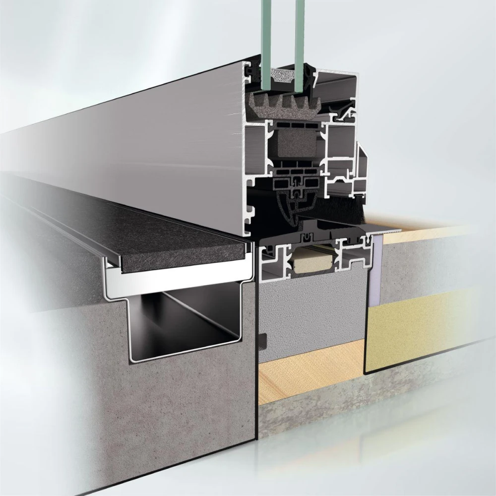 Sistem batant din aluminiu, Schuco, AWS 75 SI