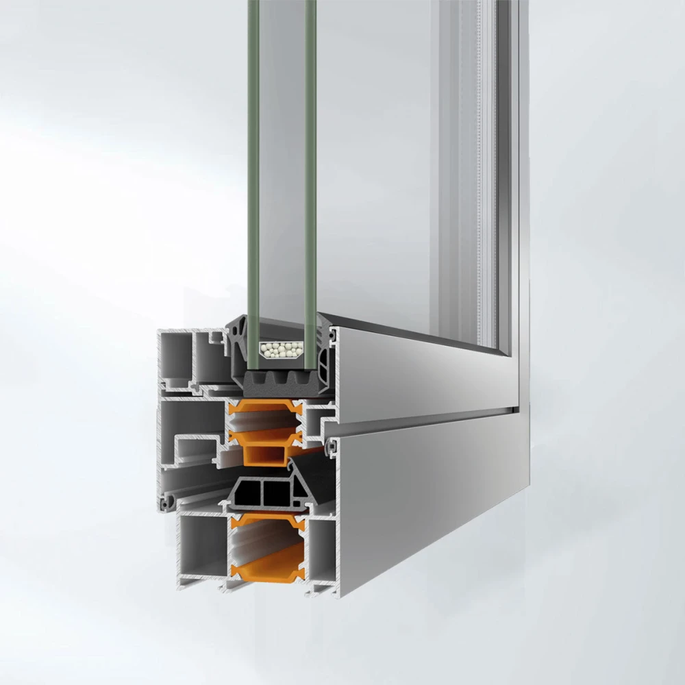 Sistem batant din aluminiu cu bariera termica, Alumil, Smartia S67